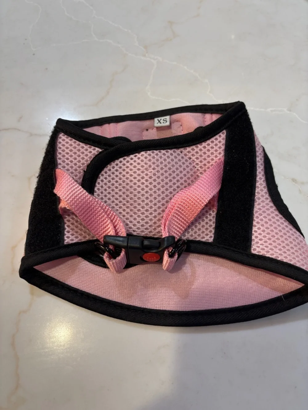 Fayogoo Pink Mesh Dog Harness Size XS and Small Bow Size Small
